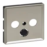 Schneider Electric Merten System Design MTN294146 - накладка на ТВ/радио розетку, сталь (нержавеющая)