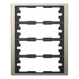 Schneider Electric MTN4040-6550, рамка 4 поста, никель