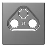 Schneider Electric Merten D-Life MTN4123-6036, накладка для ТВ розетки, нержавеющая сталь