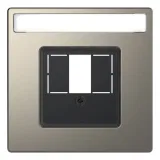 Schneider Electric Merten D-LIFE MTN4250-6050 - накладка на информационную розетку, никель