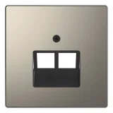 Schneider Electric MERTEN D-LIFE MTN4522-6050 — накладка на информационную розетку RJ45, никель
