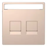 Schneider Electric MERTEN D-LIFE MTN4564-6051 — накладка на розетку информационную, шампань