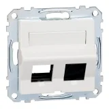 Schneider Electric MERTEN SYSTEM M накладка на информационную розетку RJ45, белый, MTN4568-0319