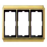 Schneider Electric Merten Antique MTN483321, рамка 3 поста, блестящая латунь