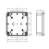 ПЛАСТ.КОРОБКА PK-UL IP66 138x93x72