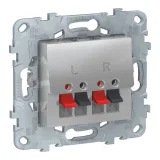Schneider Electric NU548630, аудиорозетка, алюминий