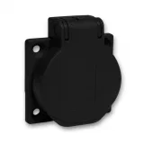 Schneider Electric PratiKa PKS52N розетка панельная, 250 В, 16 А, IP54, с крышкой, с заземляющим контактом