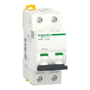 A9K24216 Автоматический выключатель Schneider Electric Acti9 iK60N, 2 полюса, 16A, тип C, 6kA (ШНАЙДЕР) A9K24216 Автоматический выключатель Schneider Electric Acti9 iK60N, 2 полюса, 16A, тип C, 6kA (ШНАЙДЕР)