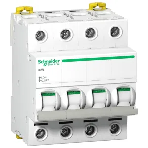Schneider Electric Acti 9 iSW A9S65440 (выключатель нагрузки 4P, 40 А, IP20) (ШНАЙДЕР) Schneider Electric Acti 9 iSW A9S65440 (выключатель нагрузки 4P, 40 А, IP20) (ШНАЙДЕР)