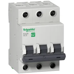 EZ9F14332 Автоматический выключатель Schneider Electric Easy9, 3 полюса, 32A, тип B, 4,5kA (ШНАЙДЕР) EZ9F14332 Автоматический выключатель Schneider Electric Easy9, 3 полюса, 32A, тип B, 4,5kA (ШНАЙДЕР)