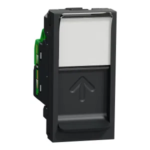 Schneider Electric NU341054 розетка компьютерная RJ45, 1 модуль, антрацит (ШНАЙДЕР) Schneider Electric NU341054 розетка компьютерная RJ45, 1 модуль, антрацит (ШНАЙДЕР)