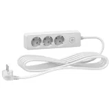 Schneider Electric Unica Extend ST9435W, удлинитель 3 розетки 2К+З, кабель 5 м, белый